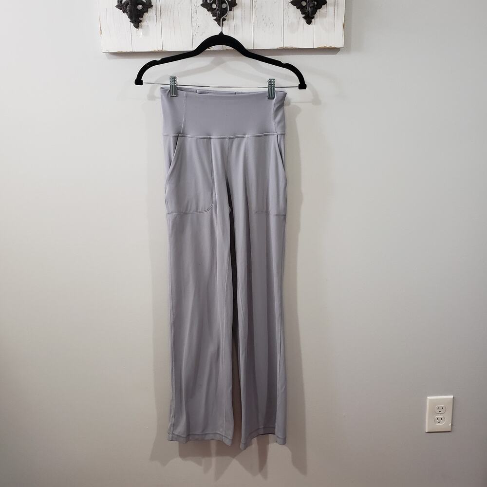 Lululemon Align High Rise Wide Leg Pant 31" Rhino Grey Size 4 Yoga